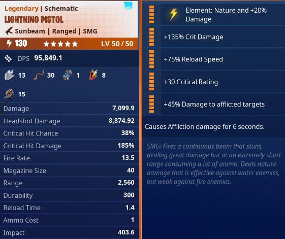 Lightning Pistol Nature 5 Stars PL130 Max Perks 002.jpg