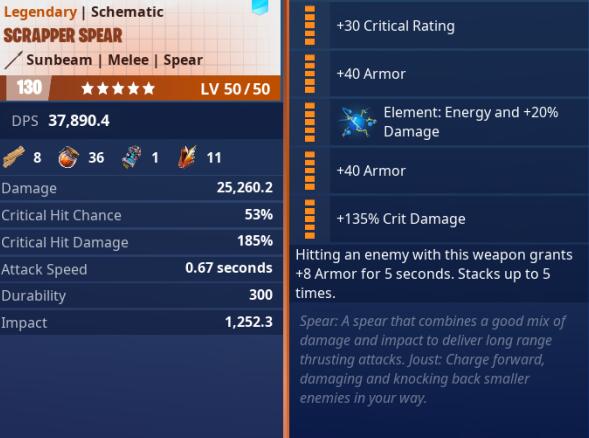 Scrapper Spear Energy 5 Stars PL130 Max Perks 02.jpg