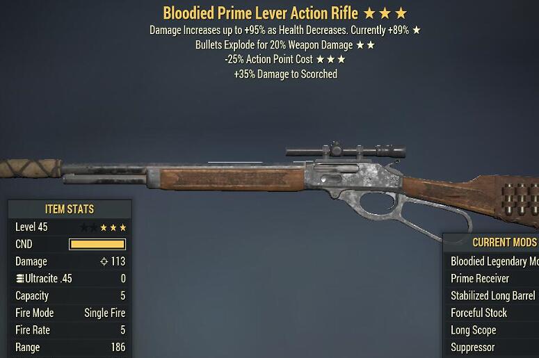 Bloodied Explode 25AP Cost Lever Action Rifle 3 Stars Level 45 PC 02.jpg