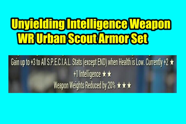 Unyielding Intelligence Weapon WR Urban Scout Armor Set 3 Stars PC 02.jpg