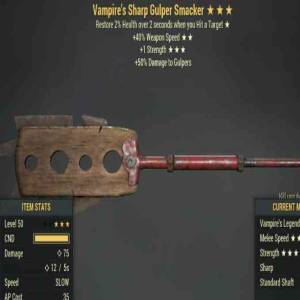 Vampire's Sharp Gulper Smacker 3 Stars Level 50 PC