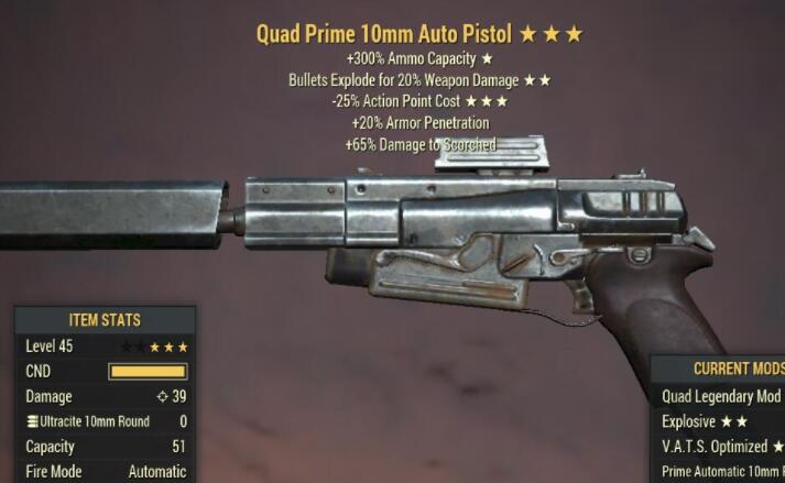Quad Explode 25AP Cost 10mm Pistol 3 Stars Level 45 PC 02.jpg