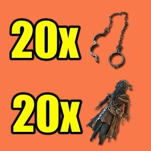 20x Sandscorched Shackles 20x Pincushioned Doll
